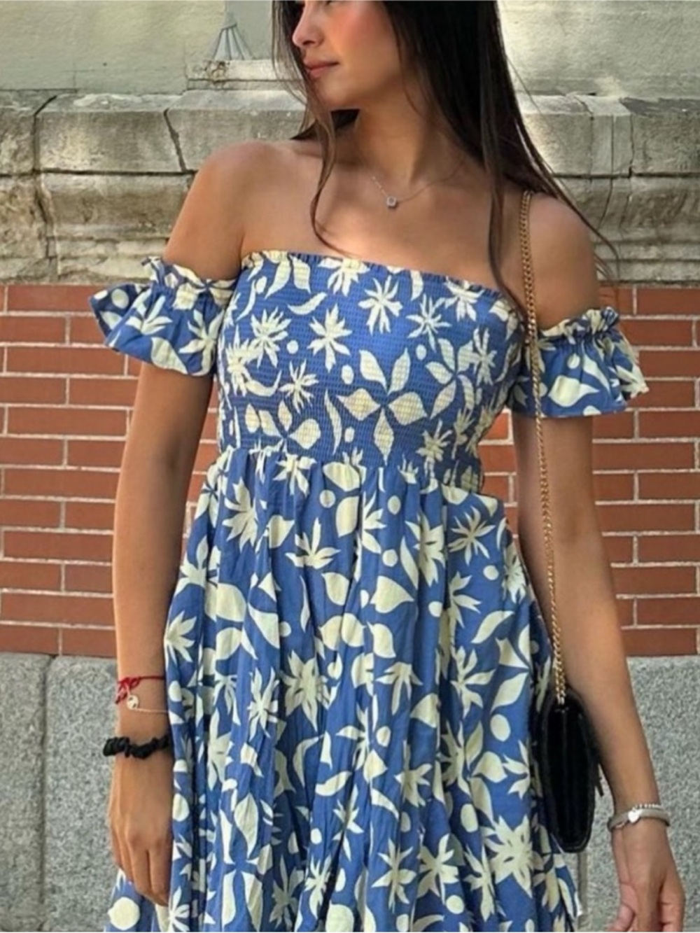 ZARA PRINTED SHORT DRESS - Picture 5 of 10